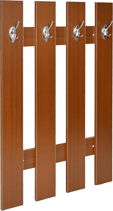 Ts Ideen Garderobe Wandgarderobe Flur Diele Paneel Hakenleiste Holz Kirsche Dunkel 4 Haken 100 X 70 Cm Amazon De Kuche Haushalt