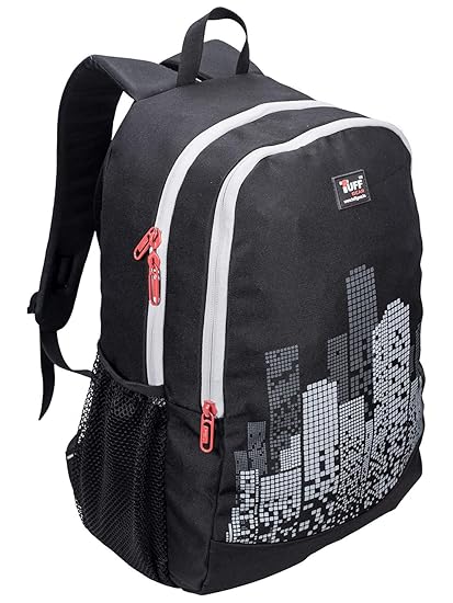 Light Weight Backpack Bag - Tuff Gear Auckland 29 L Black College Bag