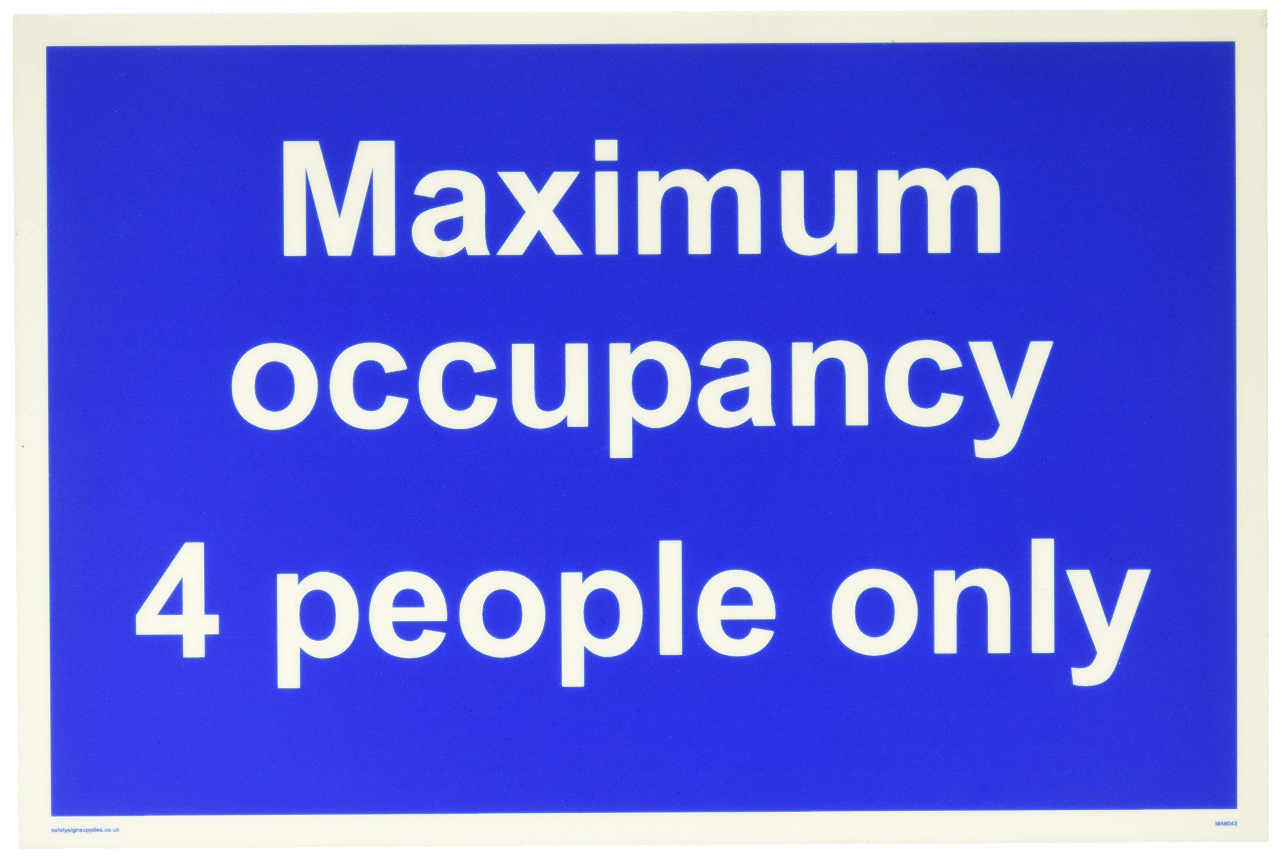 Maximum occupancy 4 people only