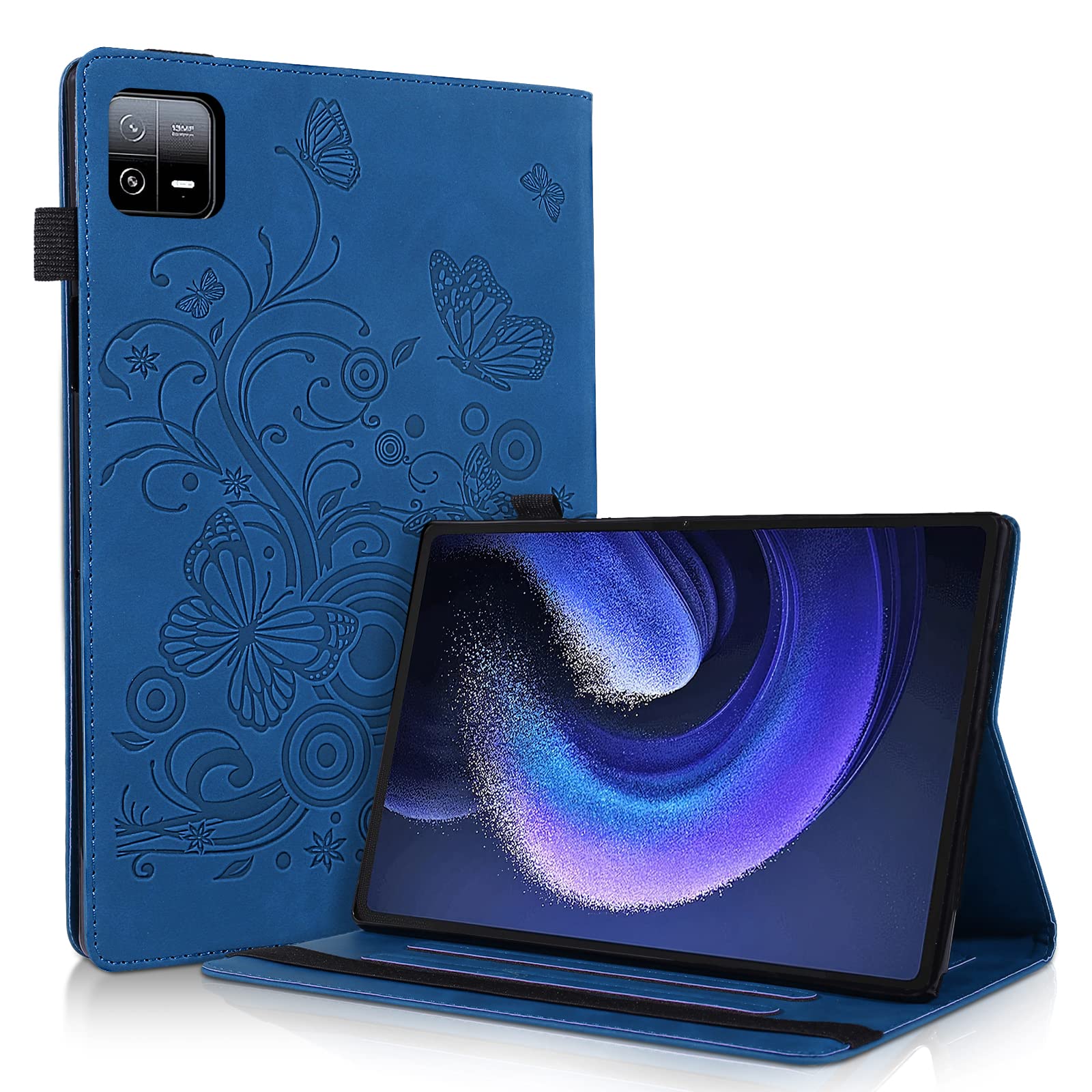 Aswant Case for Xiaomi Pad 6 / Pad 6 Pro 11 Inch 2023 Multi-Angle Premium Leather Tablet Case Compatible with Xiaomi Pad 6 / Mi Pad 6 Pro (Blue)