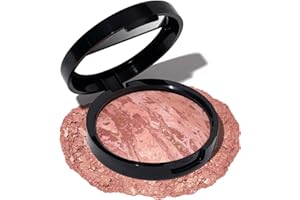 LAURA GELLER NEW YORK Baked Blush-n-Bronze Marbleized 2-in-1 Sculpting Bronzer Blush - Rose Bronze - Contour Face with a Radiant Flush