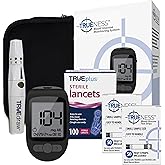 TRUENESS Blood Glucose Meter Kit with Testing Supplies | Includes Blood Glucose Monitor, Case, 100 Test Strips, 100 Lancets, Lancing Device - Fast, Easy Testing Supplies for Home Use