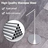 Topsky Free Standing Toilet Roll Holder Stainless Steel 4-5 Jumbo Rolls Silver view 4