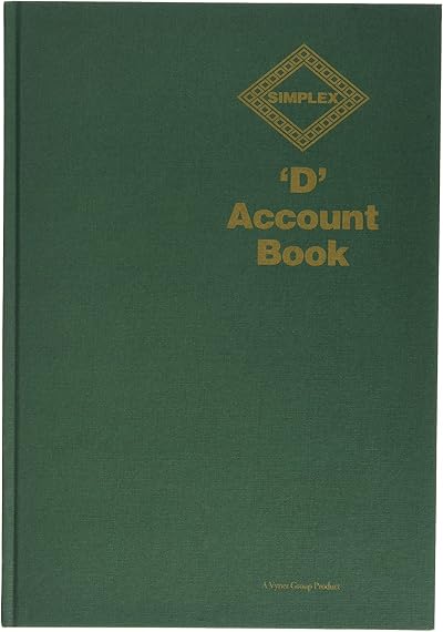 George Vyner Simplex D Account Book A4 56 Pages Green 28 Sheets