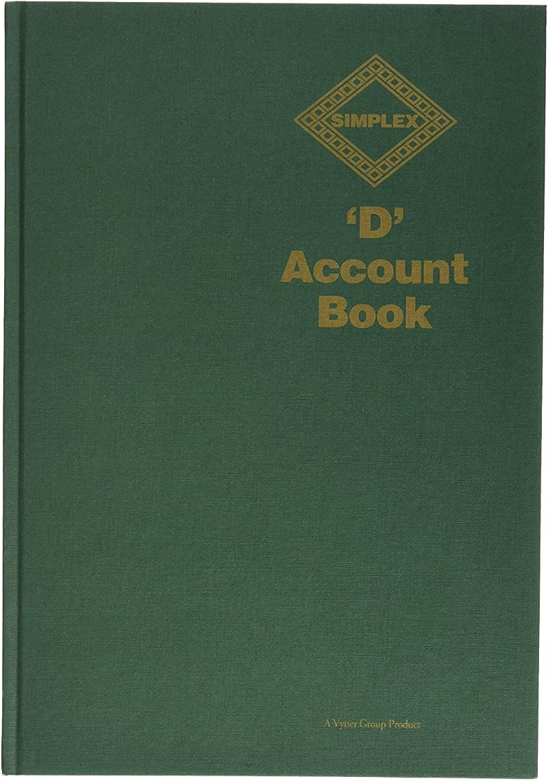George Vyner Simplex D Account Book A4 56 Pages Green 28 Sheets