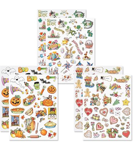 Amazon.com: New England Cardstock Scrapbook Stickers (31372