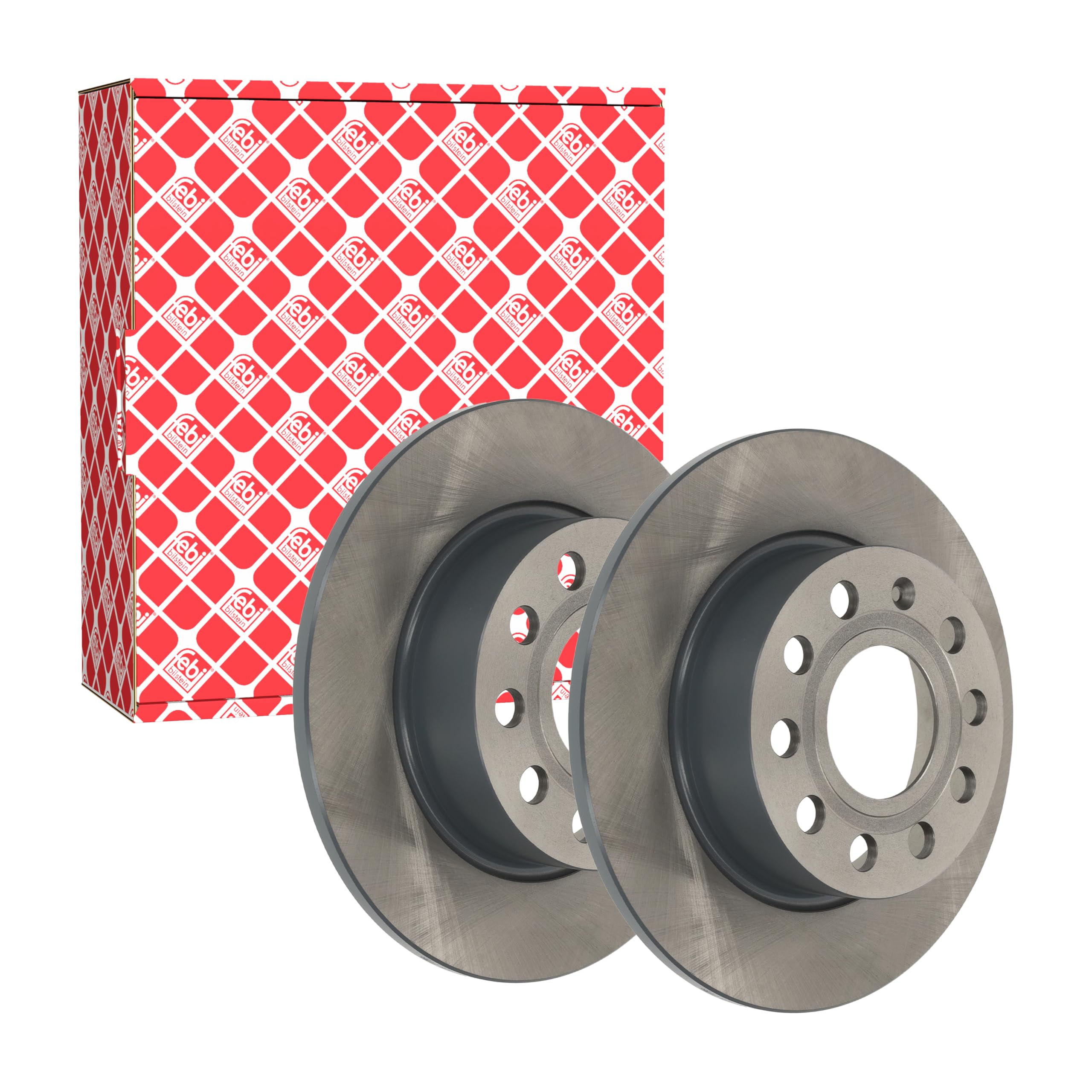 febi bilstein 23240 Brake Disc Set (2 Brake Disc) rear, full, No. of Holes 5