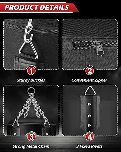 Punching Bag For Adults, 4FT PU Heavy Boxing Bags With Chain - View #8