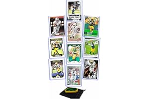 G.O.A.T CHASER Green Bay Packers Cards: Jordan Love, Josh Jacobs, Jayden Reed, Ahman Green, Brett Favre, Aaron Rodgers, Christian Watson, Edgerrin Cooper, Romeo Doubs ASSORTED Football Stars & GOATs Trading Card & Wristbands Gift Pack