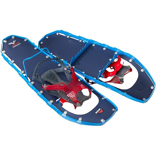 Atlas Range-BC Snowshoes For Men - Intermediate Backcountry, PackFlat Binding, Heel Lifts, Metallic