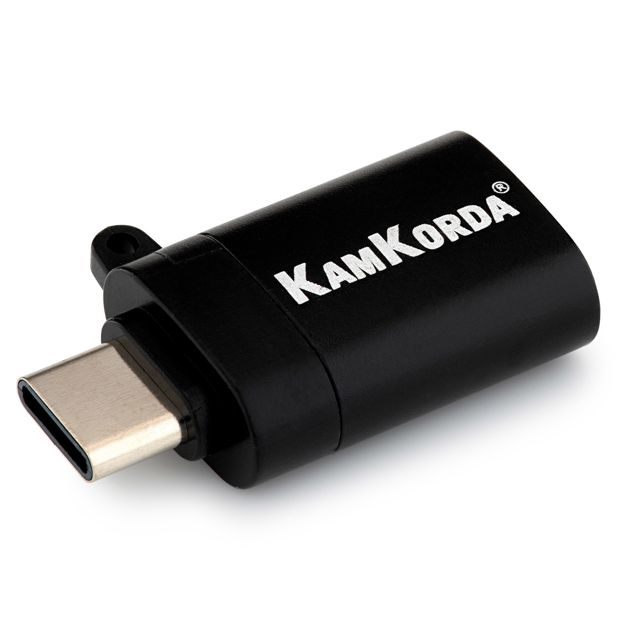 USB C to USB Adapter, USB 3.0 OTG Type-C Adapter, Compatible with iPhone, MacBook, Samsung Galaxy, iPad Pro, Nintendo Switch, 1 Pack, Black