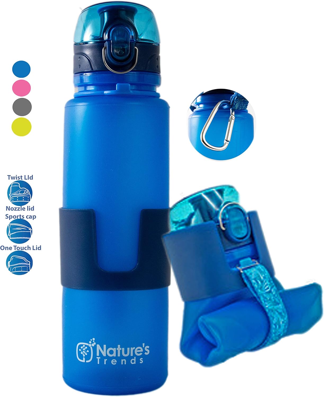 Collapsible Water Bottle BPAFree Eco Hiking Bottle