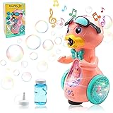 SUYPAS - Bubble Machine - Bubble Machine for Kids - Musical Toys for Toddlers 1-3 with Yellow Duck Bubbles Machine for Toddle