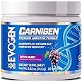 Evogen Carnigen - Premium Carnitine Powder | Supports Fat Metabolism & Promotes Recovery | Stimulant-Free L Carnitine Supplement Matrix with Acetyl L-Carnitine | Grape | 50 Servings
