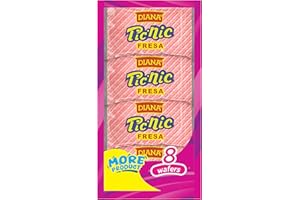 PRODIANA Diana Pic-Nic Sugar Wafer Cookies, Strawberry Flavor, 5.64 Oz (Pack of 8)