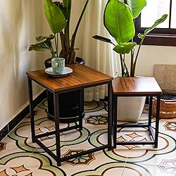 Vipush Nesting Tables Coffee Table Set of 2 - End