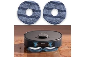 KOMPMP 2 PCS Mop Cloth Compatible with eufy X10 Pro Omni X9 Pro Robot Vacuums - Replacement Washable Soft Mopping Pad, Reusable eufy Vacuum Replacement Parts Accessories