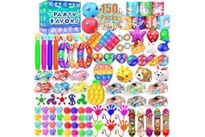 PHIMOTA Party Favors for Kids 8-12 4-8, 150-Pack Fidget Toys Bulk, Treasure Box Toys for Classroom, Stocking Stuffers Goodie Bags, Classroom Prizes, Birthday Holiday for Boys Girls