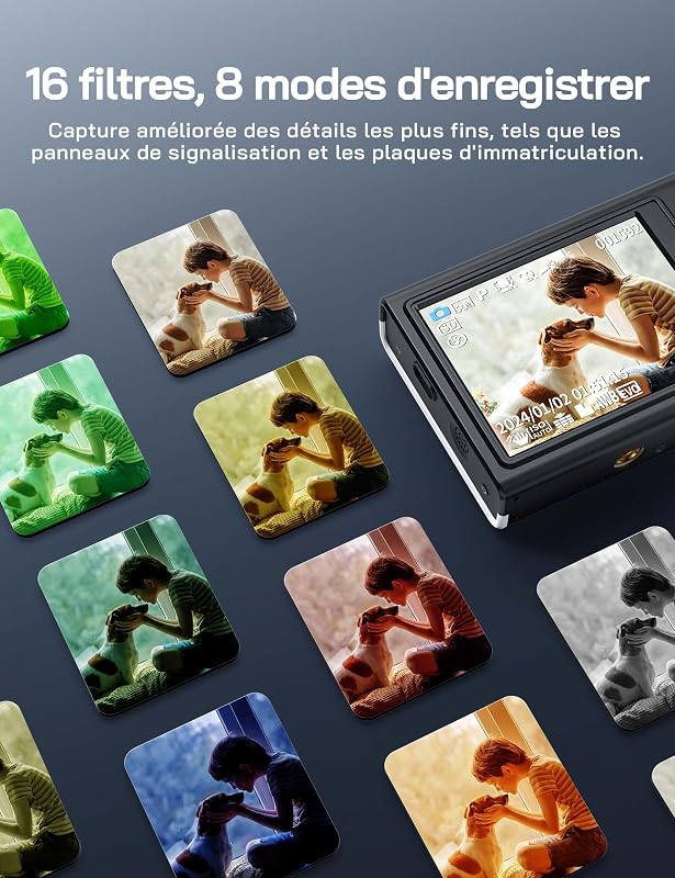 Appareil Photo numérique, caméra 4K pour Enfants, compacte 56 MP, vidéo Zoom numérique 16X, Point de Mise au Point Automatique et Appareil Photo numérique, Cadeau