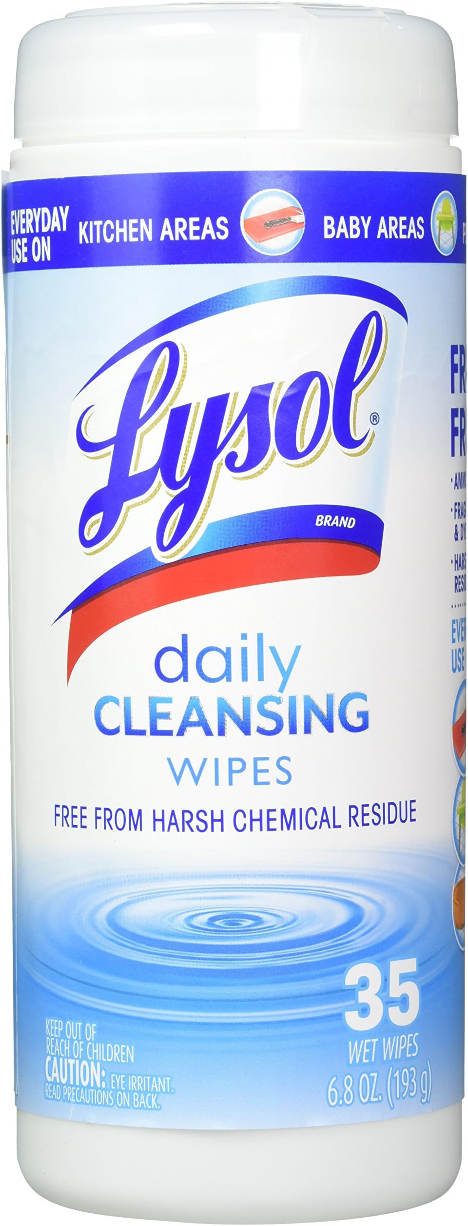 Lysol Daily Cleansing Wipes, 35 Count