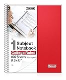 Dunwell 1 Subject Notebook College Ruled