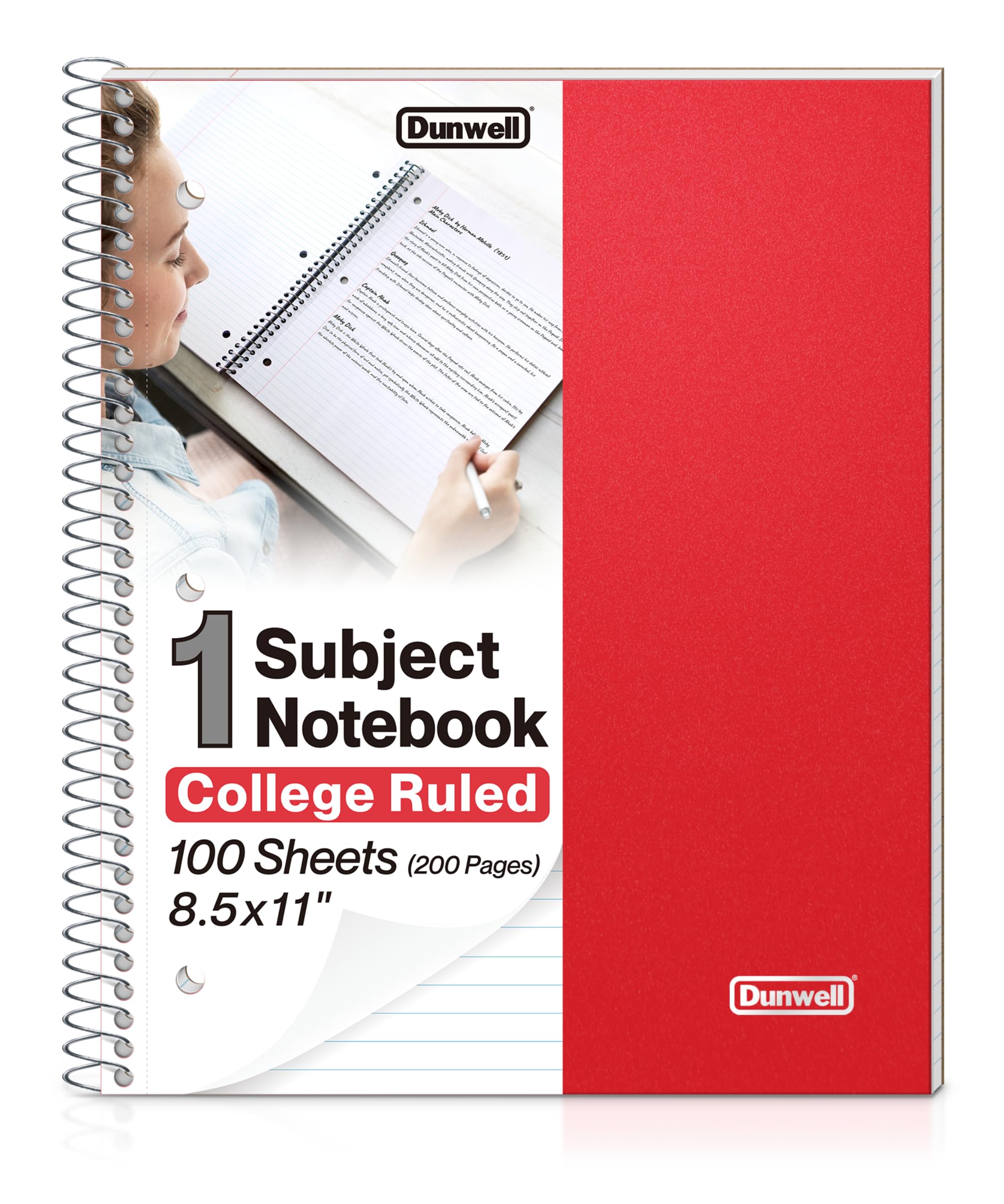 Dunwell 1 Subject Notebook College Ruled