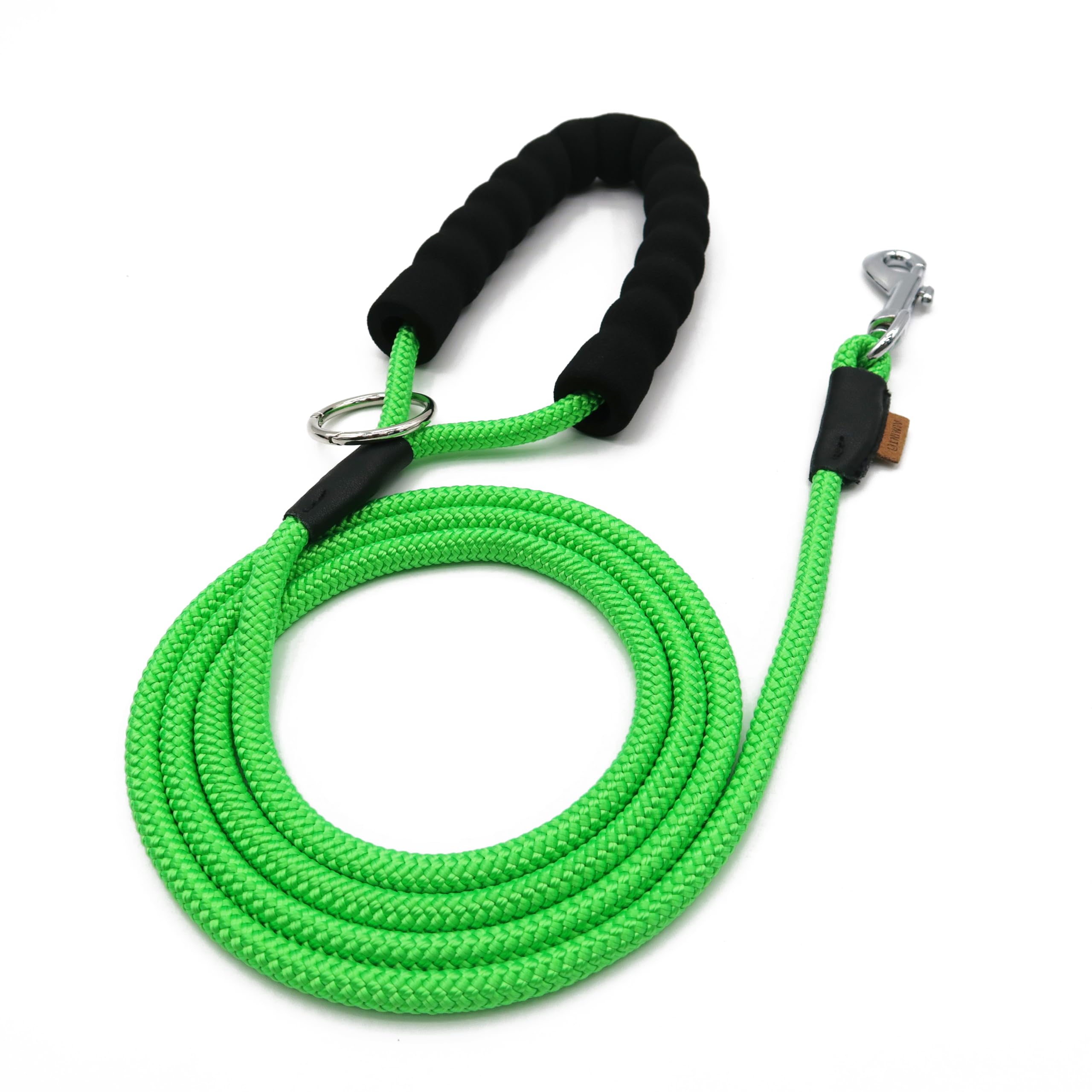 Aiminto Dog Leash, Braided Rope Traction – Walking Training Lead for Small Dogs ((1/3") - 6FT, Light Green)