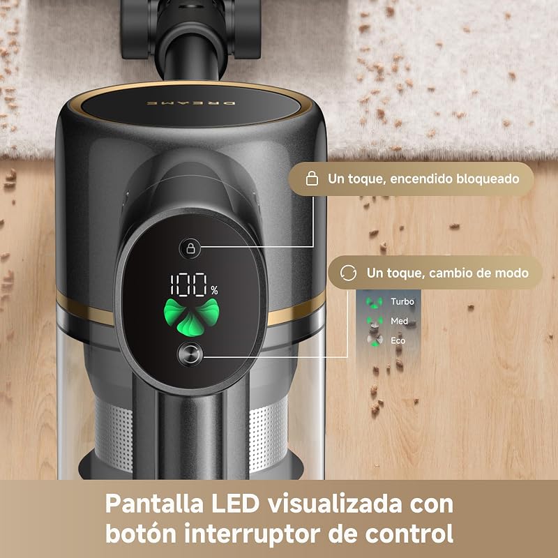 R20 SE-A, Aspirador sin Cable, 20.000 PA/150 AW, Pantalla LED