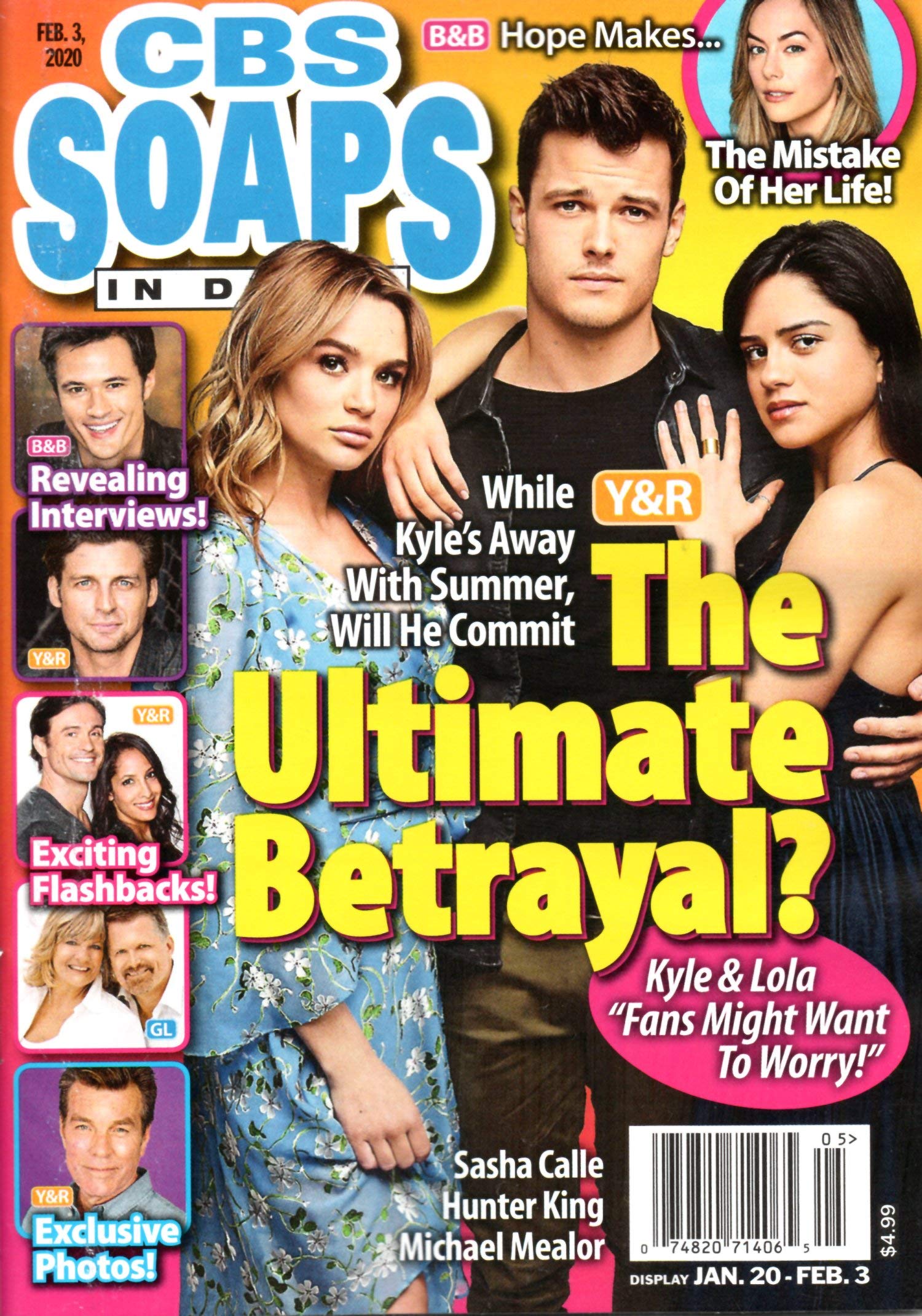 Cbs Soaps In Depth Magazine February 3 2020 Hunter King Michael Mealor Sasha Calle The Young And The Restless Dawn Owens Richard M Simms Amazon Com Books