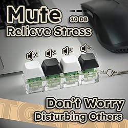 2 PCS Silent & Clicky Keyboard Fidget, Fidget