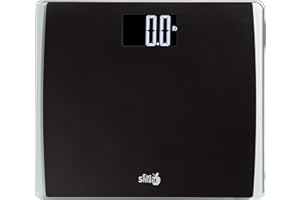 EATSMART Eat Smart Precision Digital Bathroom Scale, 550 lb High Capacity Scale, Extra Wide Platform, Bath Scale for Body Weight, Black