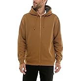 Smith's Workwear Men's Sherpa-Bonded Thermal Knit Hooded Jacket