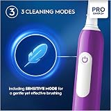 Oral-B Pro Junior Electric Toothbrush Purple Handle 6+ Designed by Braun view 3
