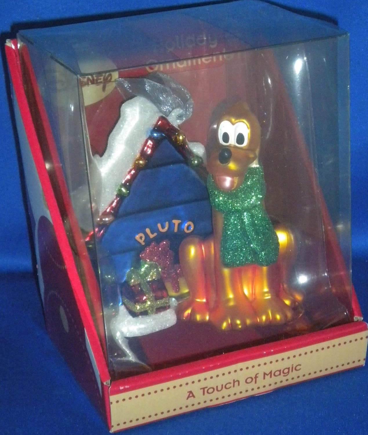 Disney Pluto Hand Blown Glass Ornament a Touch of Magic New