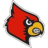 Craftique Louisville Cardinals Vinyl Sticker 4" Decal Bumper Car Truck Laptop