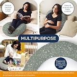 Niimo XXL Pregnancy Pillow & Nursing Pillow 100% Cotton Cover view 4