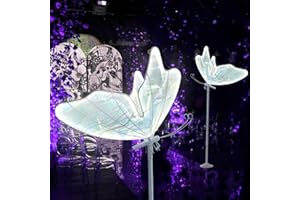 Lakexus Wedding Butterfly Floor Lamp-Creative Butterfly Ceiling Lights Decoration,Adjustable Height Romantic Wedding Decoration Lights (Colored White, 60 cm/23.6 inch & 1PCS)