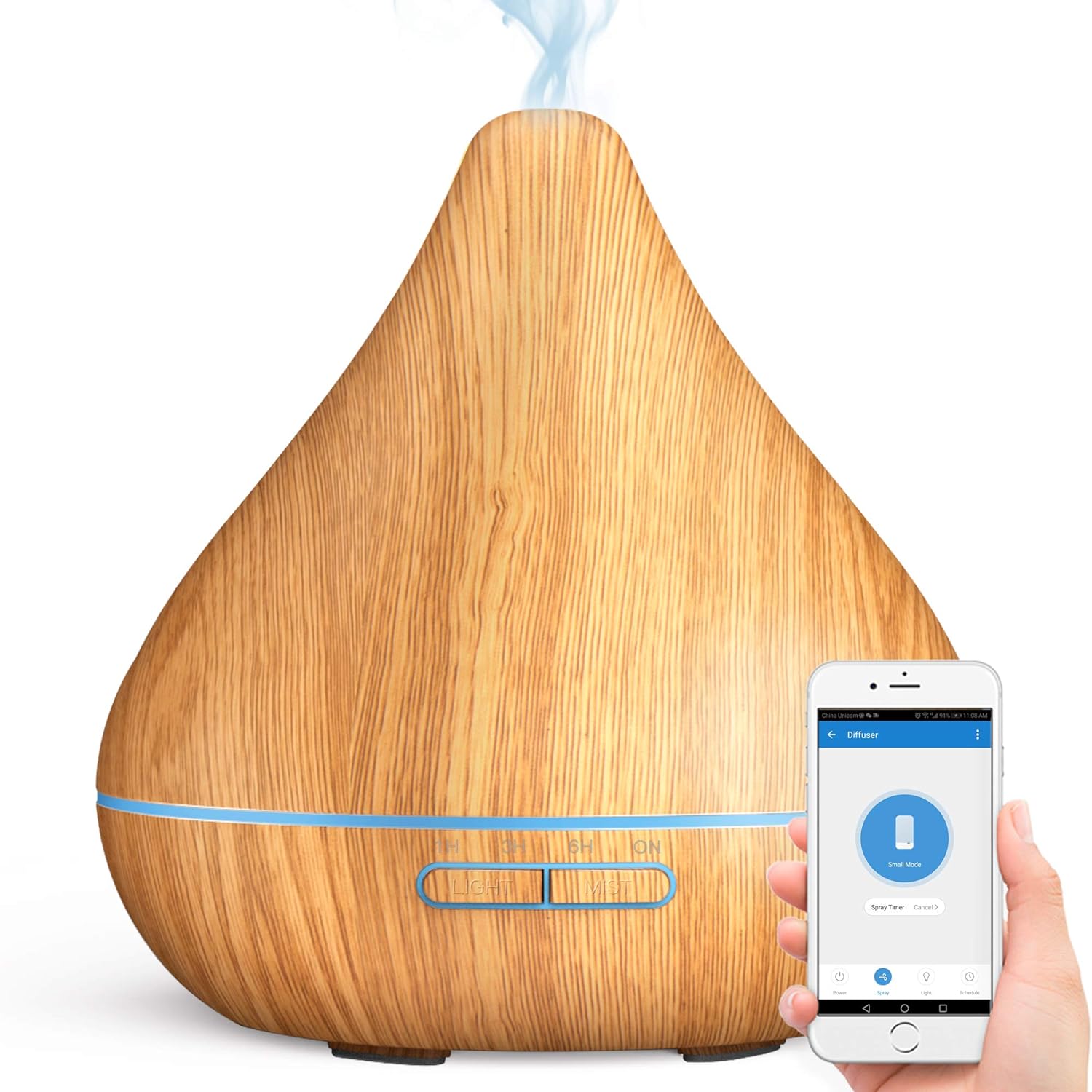 GX.Diffuser Smart WiFi Essential Oil Diffuser,App Control