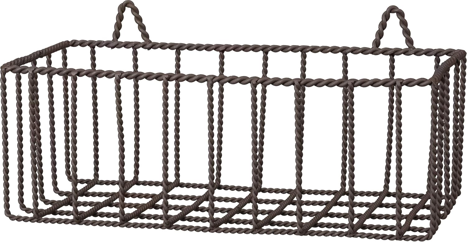 Rectangle Hanging Wire Basket 9.25 Inch Kitchen & Dining