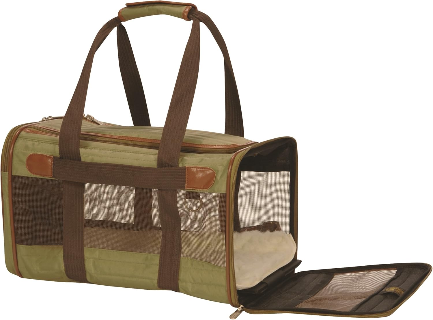 Sherpa 55512 Original Deluxe Pet Carrier Large Olive Green