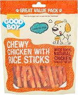 Good Boy Chicken & Rice Sticks Dog Treats Low Fat 3 x 300g Bulk Box view 2