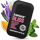 Z!NGHA Natural Aromatherapy Dual Nasal Inhaler Stick – Uplifting Essential Oil Blend for Refreshing Scents & Daily Clarity | Portable, Travel-Friendly Nasal Stick for Aromatic Enjoyment (2pk Bliss)