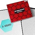 The Authentic Role-Playing Game Board by Hexers, Mat Alternative, Compatible with Dungeons and Dragons D&D DND Pathfinder RPG, 27x23 inches, 1 inch Square and Hexes Battle Grid, Foldable & Dry Erase