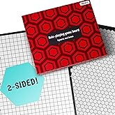 The Authentic Role-Playing Game Board by Hexers, Mat Alternative, Compatible with Dungeons and Dragons D&amp;D DND Pathfinder RPG, 27x23 inches, 1 inch Square and Hexes Battle Grid, Foldable &amp; Dry Erase