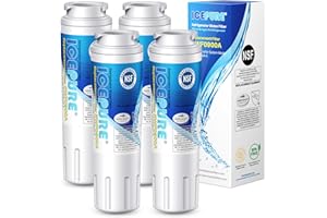 ICEPURE UKF8001 Refrigerator Water Filter Replacement for EveryDrop EDR4RXD1, Whirlpool Filter 4, Maytag UKF8001AXX-200, UKF8001P, 4396395, 469006, Puriclean II, FMM-2, RWF0900A 4PACK