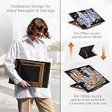 Tektalk Foldable Jigsaw Puzzle Board 1000 Pieces with 3 Angle Adjustable Stand view 2
