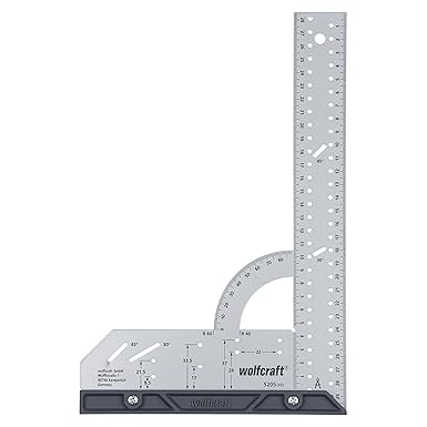 Wolfcraft 5205000 Try Square 300 mm, Universal Angle