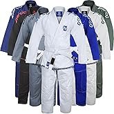 Zafco Sports Brazilian Jiu Jitsu Gi BJJ Gi for Men & Women Grappling gi Uniform Kimonos Light, Preshrunk, with White Belt