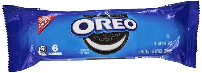 Oreo Smile Chocolate Sandwich Cookies 30 Packs Of 6 Cookies 2 Oz Amazon Com Grocery Gourmet Food