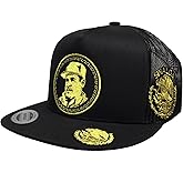 Capsnmore El Chapo Guzman Sinaloa Logo Federal 3 Logos Hat Black Mesh Snapback